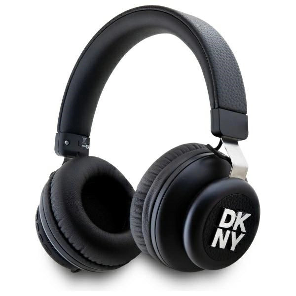 DKNY Metal Logo Bluetooth Over-Ear Headphones - Black_0