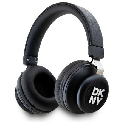 DKNY Metal Logo Bluetooth Over-Ear Headphones - Black_0