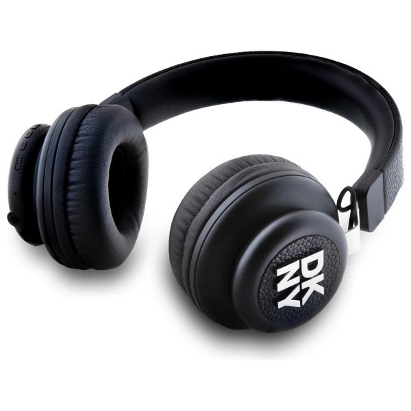 DKNY Metal Logo Bluetooth Over-Ear Headphones - Black_1
