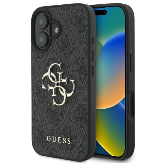 Guess 4G Big Logo iPhone 16 Plus Case - Black_0