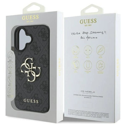 Guess 4G Big Logo iPhone 16 Plus Case - Black_7