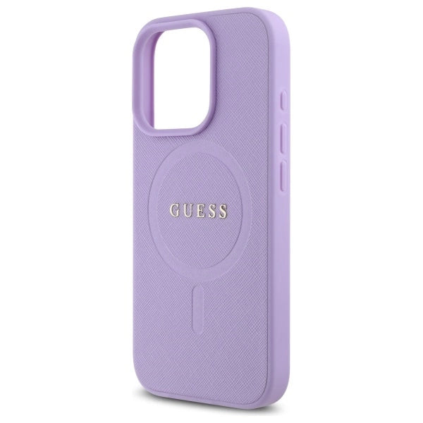 Guess Saffiano MagSafe case for iPhone 16 Pro - purple_5