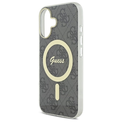 Guess IML 4G MagSafe Case for iPhone 16 Plus - Black_5