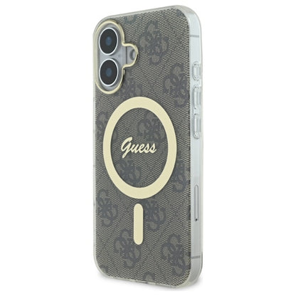 Guess IML 4G MagSafe Case for iPhone 16 Plus - Brown_1