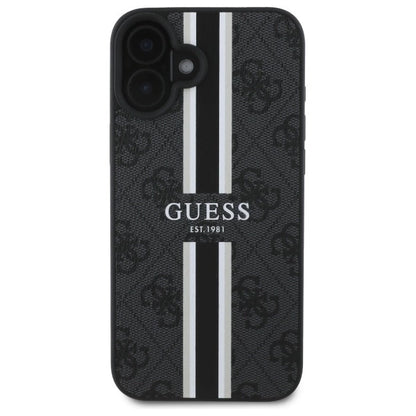 Guess 4G Printed Stripes MagSafe case for iPhone 16 - black_2