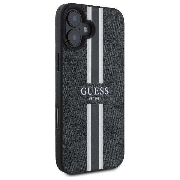 Guess 4G Printed Stripes MagSafe case for iPhone 16 - black_3