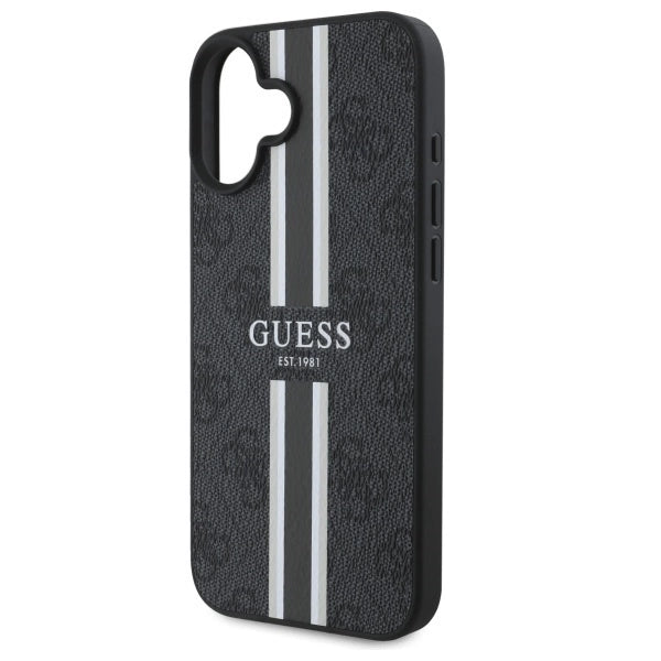 Guess 4G Printed Stripes MagSafe case for iPhone 16 - black_5