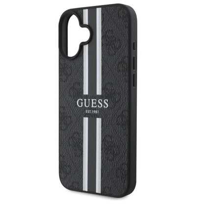 Guess 4G Printed Stripes MagSafe case for iPhone 16 - black_5