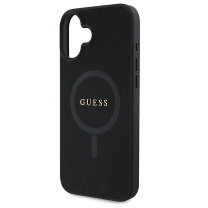 Guess Saffiano Classic Logo MagSafe case for iPhone 16 - black_5