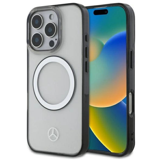 Mercedes Printed Logo MagSafe Case for iPhone 16 Pro - Clear_0
