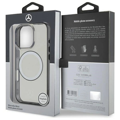 Mercedes Printed Logo MagSafe Case for iPhone 16 Pro - Clear_7