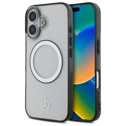 Mercedes Printed Logo MagSafe iPhone 16 Case - Clear_0