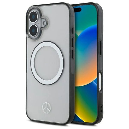 Mercedes Printed Logo MagSafe iPhone 16 Case - Clear_0
