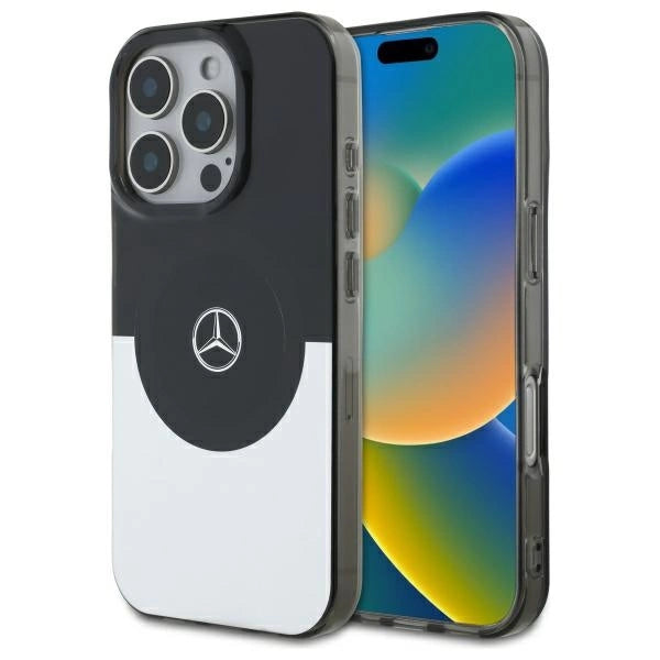 Mercedes Double Layer BiColor MagSafe case for iPhone 16 Pro Max - silver_0