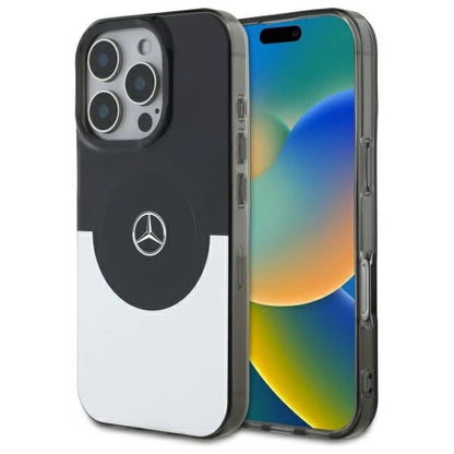 Mercedes Double Layer BiColor MagSafe case for iPhone 16 Pro Max - silver_0