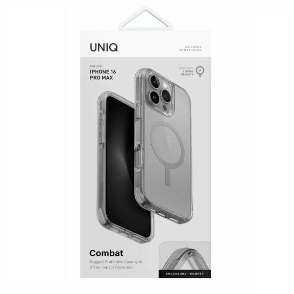 Uniq Combat Magclick Charging Case for iPhone 16 Pro Max - Gray_3