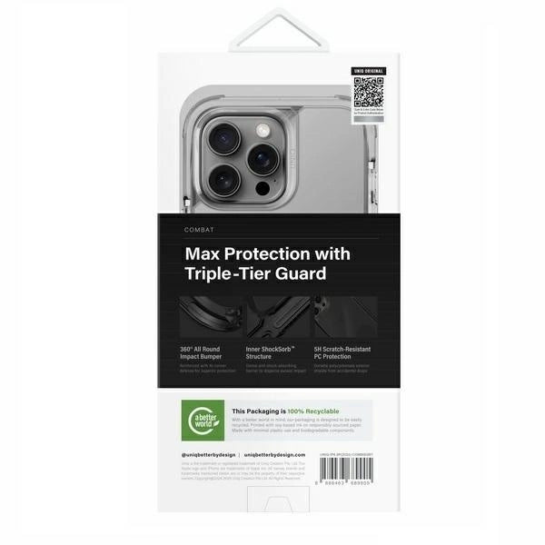 Uniq Combat Magclick Charging Case for iPhone 16 Pro Max - Gray_4