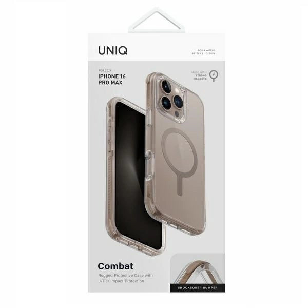 Uniq Combat Magclick Charging Case for iPhone 16 Pro Max - Gold_3