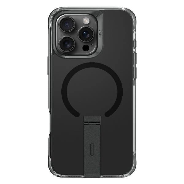 Uniq Eleva with Vertica Stand for iPhone 16 Pro - Black_1