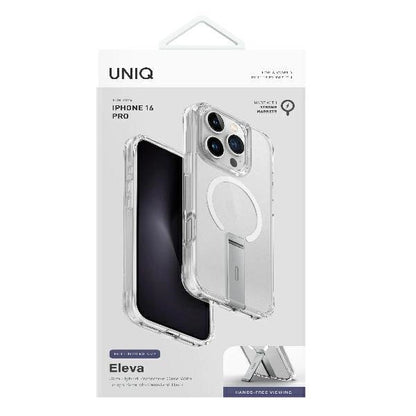 Uniq Eleva with Vertica Stand Case for iPhone 16 Pro - Transparent_4