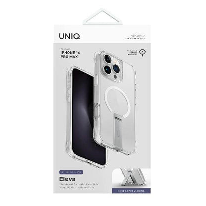 Uniq Eleva with Vertica Stand Case for iPhone 16 Pro Max - Transparent_4