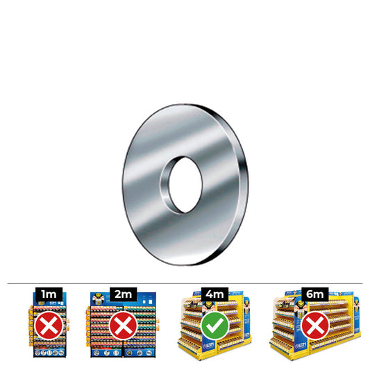 Caixa 500 unid. anilha aba larga din/ref 9021 Ã¸4mm zincado celo_0