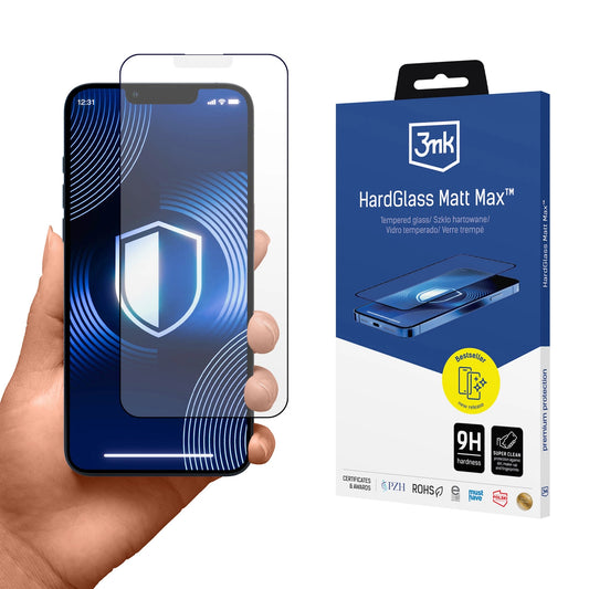 Tempered glass 3mk HardGlass Matt Max for iPhone 13 Mini_0