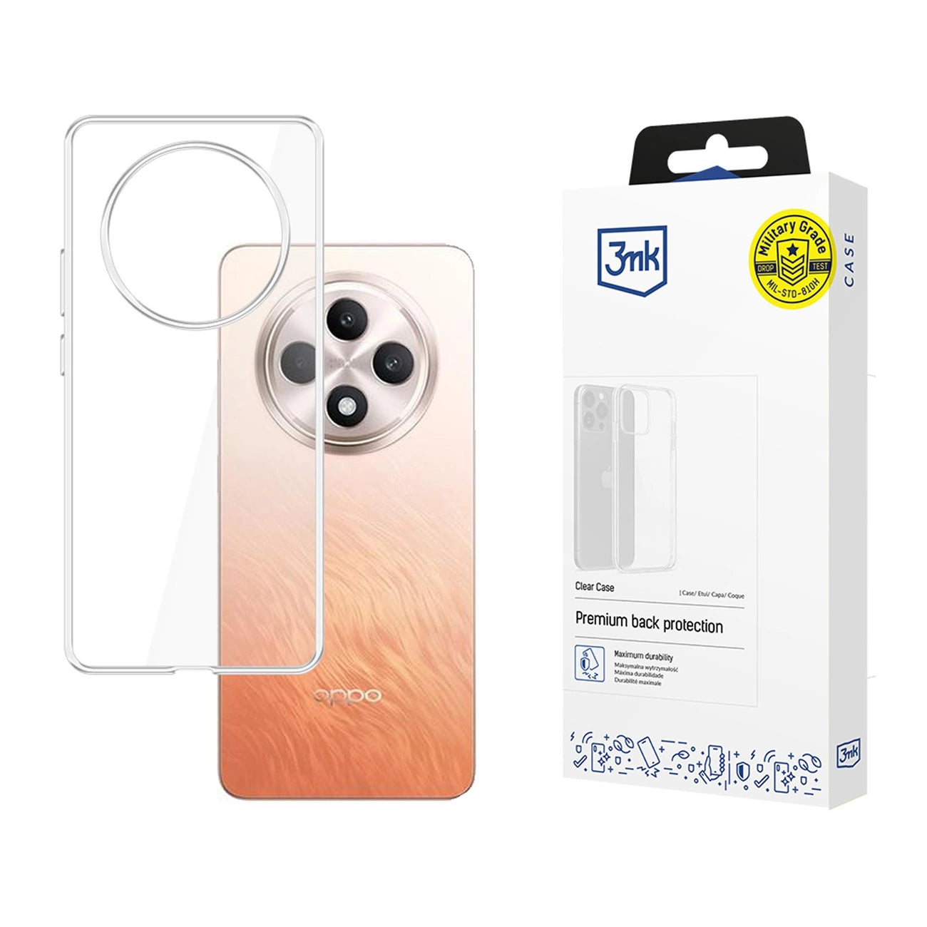 3mk Clear Case for Oppo Reno 12 F\Fs - transparent_0