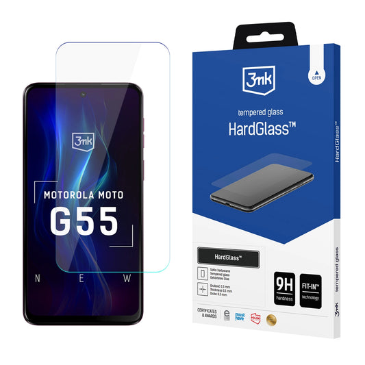 Szkło hartowane 3mk HardGlass™ na Motorola Moto G55 5G_0