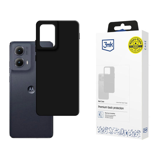 3mk Matt Case for Motorola Edge 2024 - Black_0