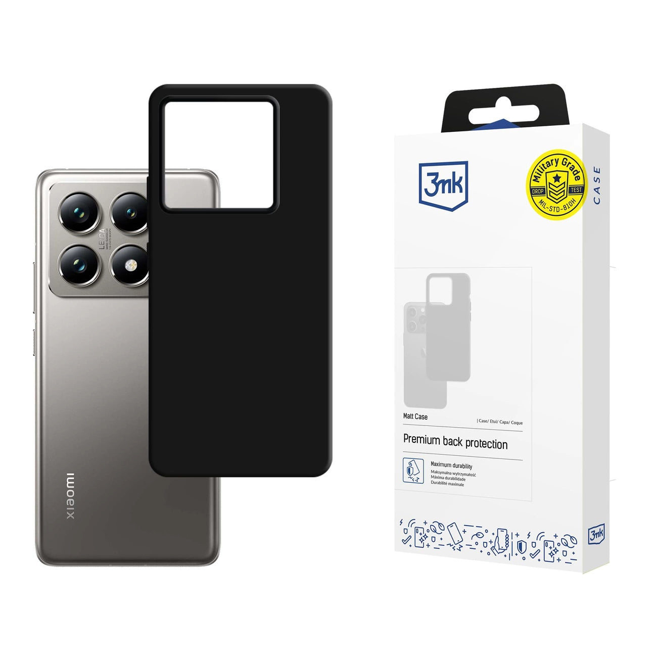 3mk Matt Case for Xiaomi 14T Pro - black_0