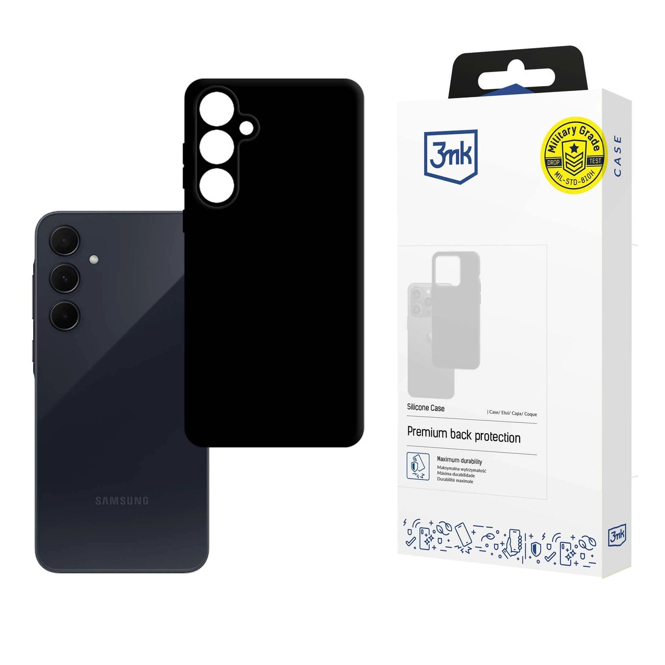 3mk Silicone Case for Samsung Galaxy A35 5G - Black_0
