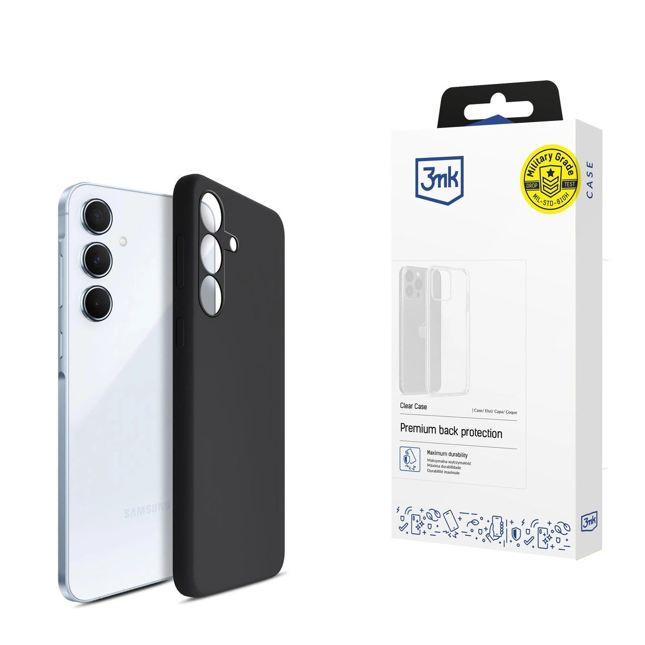 3mk Silicone Case for Samsung Galaxy A55 5G - Black_0