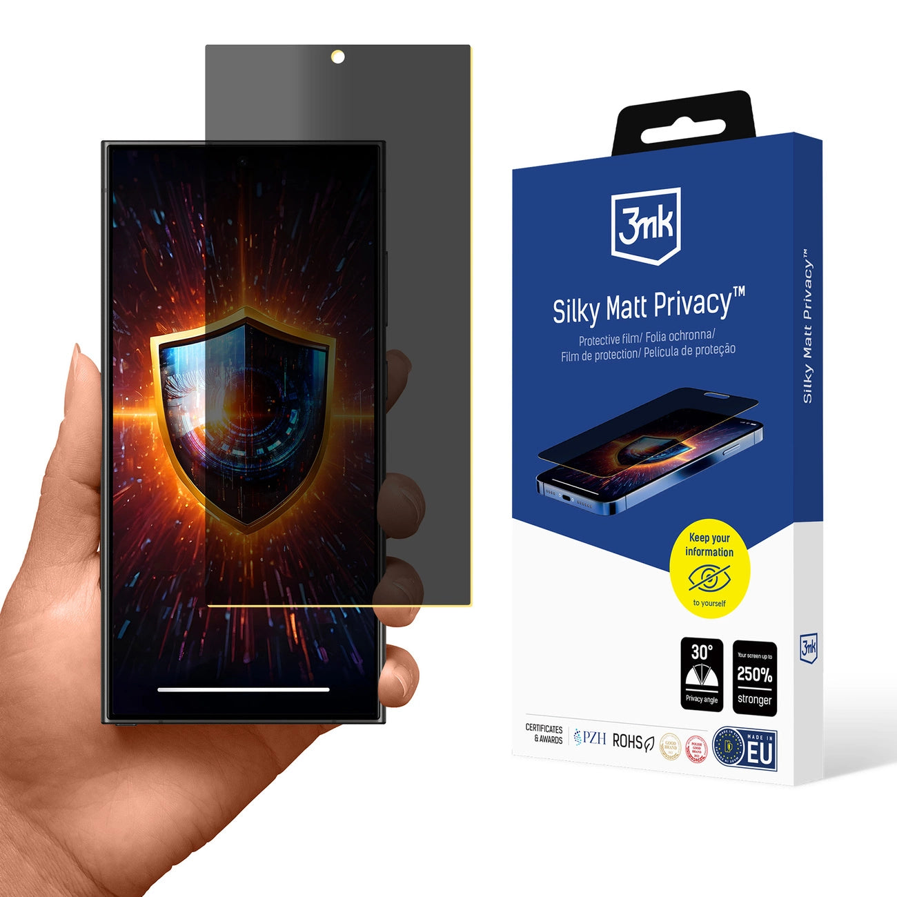 Privacy film matte 3mk Silky Matt Privacy for Samsung Galaxy S24 Ultra_0