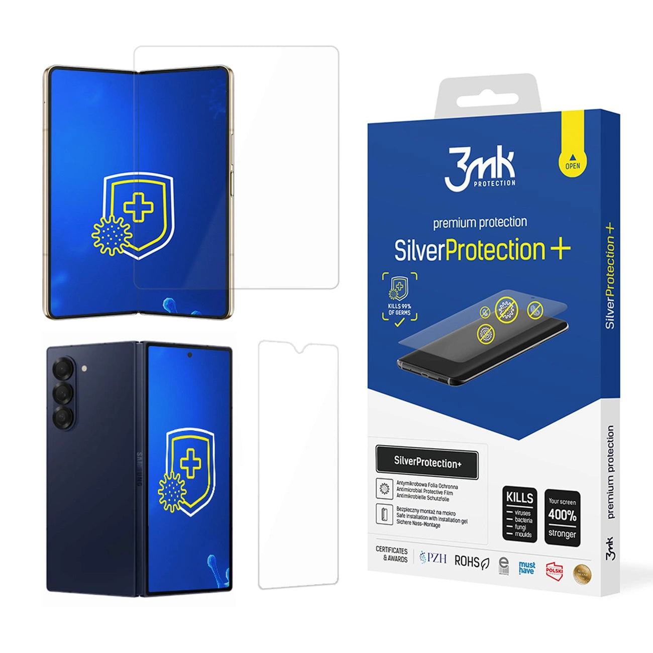 Antibacterial protective film 3mk SilverProtection+ Folded Edition for Samsung Galaxy Z Fold 6_0