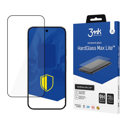 Tempered Glass 3mk HardGlass Max Lite Black for Google Pixel 9 Pro XL_0