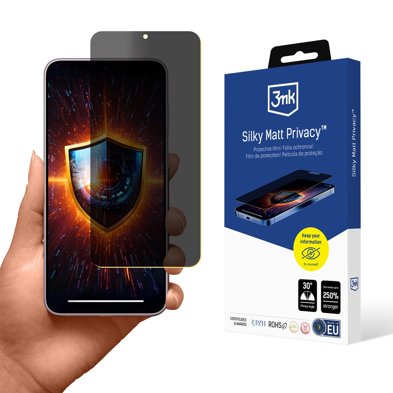 Privacy film matte 3mk Silky Matt Privacy for Samsung Galaxy S24+_0