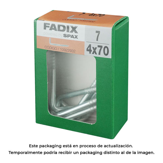 Caixa m 7 unid. escÃ¡pula rosca zinc 4,0x70mm fadix_0