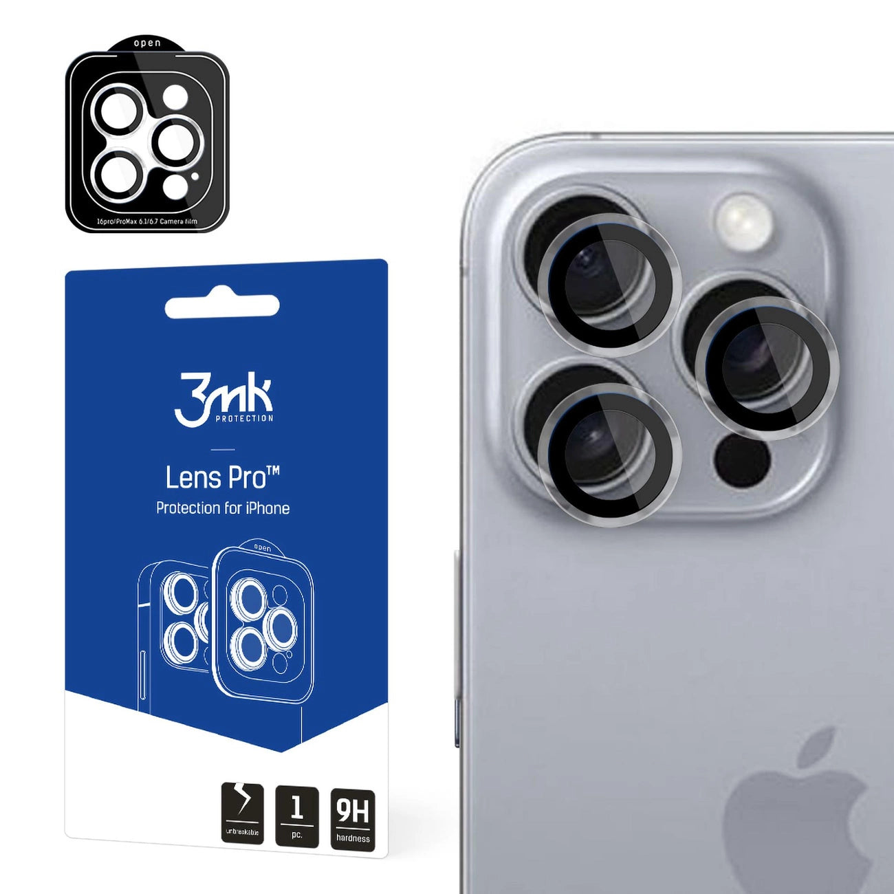 3mk Lens Protection Pro Camera Cover for iPhone 16 Pro / 16 Pro Max_0