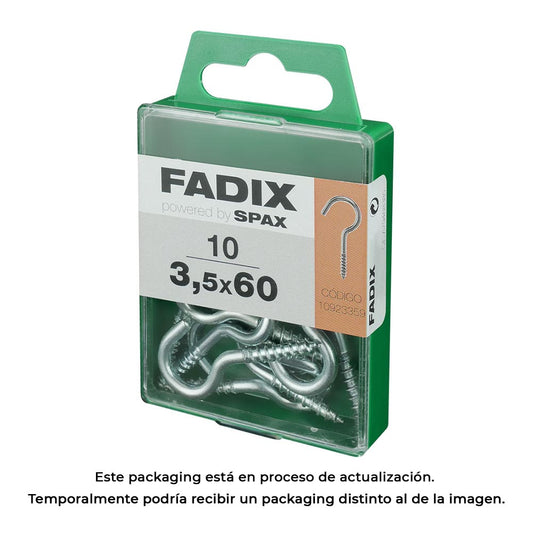 Caixa m 1o unid. camarÃ£o aberto zinco 3,5x60mm fadix_0