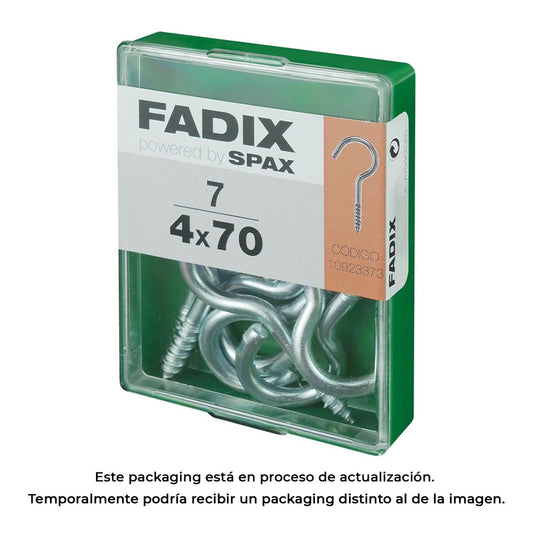 Caixa m 7 unid. camarÃ£o aberto zinco 4,0x70mm fadix_0