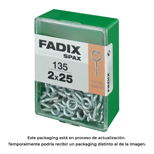 Caixa m 135 unid. camarÃ£o fechado zinco 2,0x25mm fadix_0