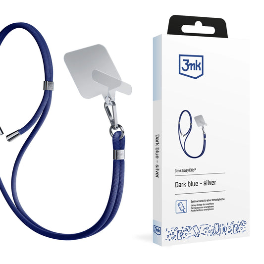 Smartphone Lanyard 3mk EasyClip - Blue_0
