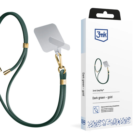 Smartphone Lanyard 3mk EasyClip - Green_0