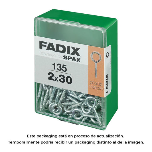 Caixa m 135 unid. camarÃ£o fechado zinco 2,0x30mm fadix_0