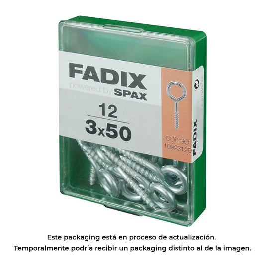 Caixa m 12 unid. camarÃ£o fechado zinco 3,0x50mm fadix_0
