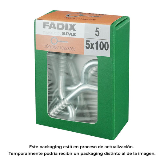 Caixa m 5 unid. camarÃ£o fechado zinco 5,0x100mm fadix_0