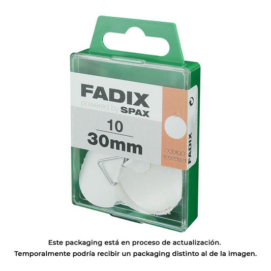 Caixa m 10 unid. gancho autoadesivo 30mm fadix_0