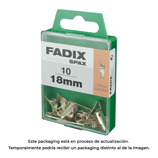 Caixa m 10 unid. fixaÃ§Ã£o quadros hansafix 18mm fadix_0