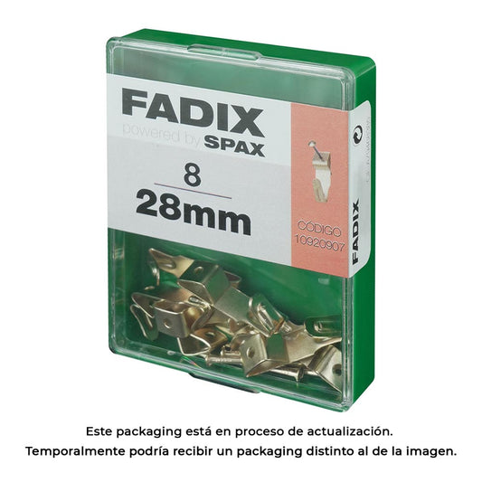 Caixa m 8 unid. fixaÃ§Ã£o quadros hansafix 28mm fadix_0